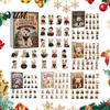 Cute Animal Desk Ornaments 24 Days Dog Advent Calendar 2026, 2D Acrylic Puppy Christmas Pajamas Series Hanging Pendants Countdown Calendar,