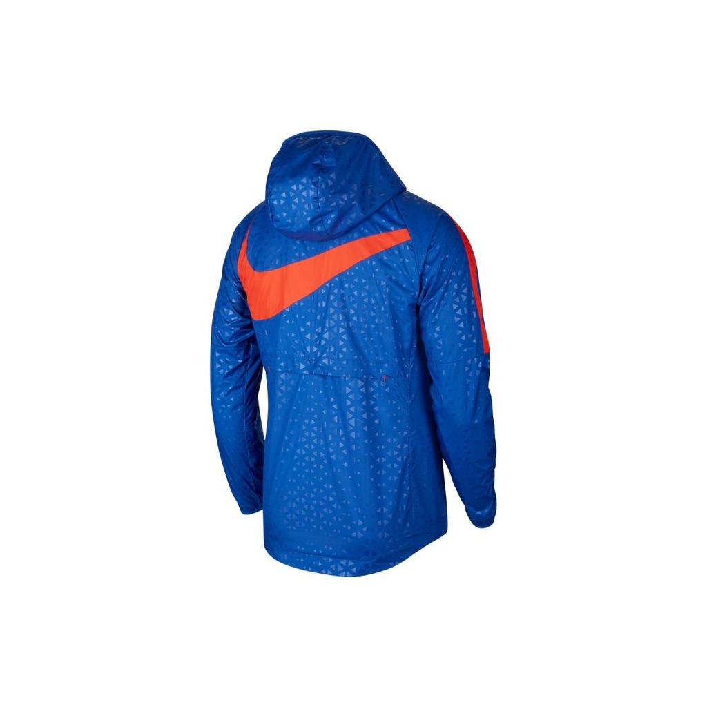 Nike Куртка с капюшоном и длинными рукавами с принтом логотипа AWF, мужская спортивная куртка, цвет синий, гавана, красный, белый CT6604-485