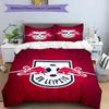 3pcs Duvet Cover Set (1*Duvet Cover + 2*Pillowcase, Without Core), RB Leipzig Print Bedding Set, Bedroom Decor, All‑Season, Birthday Gift