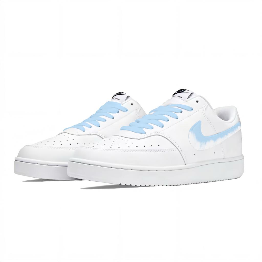 Nike Court Vision 1 Wave Pu Slip Resistant Cushioning Abrasion Resistant Balance Low top Skateboard Shoes Men's DH2987-101(Team2109-SBOX)