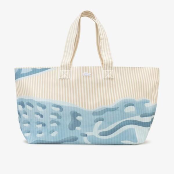 Lacoste Cotton Tote Bag Xl Top Zipper Cw Nu5244p56gt45