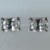 Synthetic White Moissanite 10.80 Ct A+ CERTIFIED Emerald Gemstone Earring Pair MY.ER-19-NS