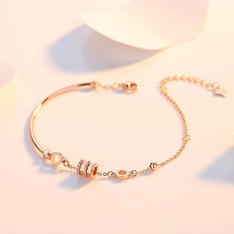 S925 Sterling Silver Transfer Small Waist Bracelet Women's Fashion Bracelet Silver Hand Jewelry