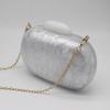 New Fashion Wedding Accessory Women Acrylic Round Marble Handbags White Pearl Party Evening Bag Luxury Prom Lovely Handbag Casual Solid Dinner Clutch