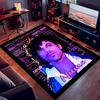 Custom personalization Prince Purple Rain Print Area Rug - Soft, Washable Non-Slip Indoor Mat,Living Room,Home&Office Decorative Rug