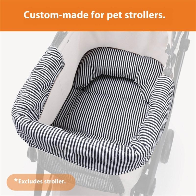 Pet Strollers Border Pad Removable Dog Cats Strollers Cushion Side Mad Comfortable Padding for Pet Carriers Strollers Use