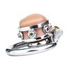 Силиконовая имитация влагалища из нержавеющей стали для мужчин CB Lock Chastity Lock съемное кольцо для пениса Гей-рогоносец Секс-игрушки