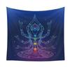 Гобелен Семи Чакр Индийская Статуя Будды Настенное Украшение для Медитации Гобелен Мандала Колдовство Богемный Хиппи Домашний Декор Йога