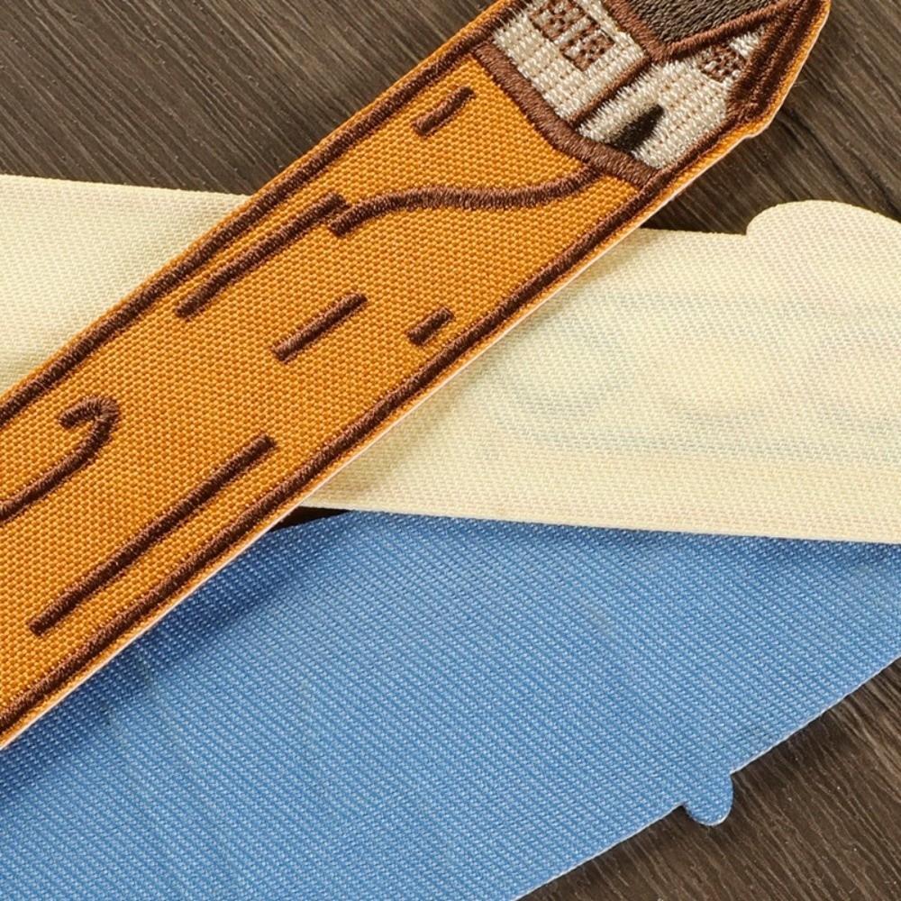 with Rope Embroidery Bookmarks Fabric DIY Decor Cloth Patches Cute Fabric Page Marker Reading Gift