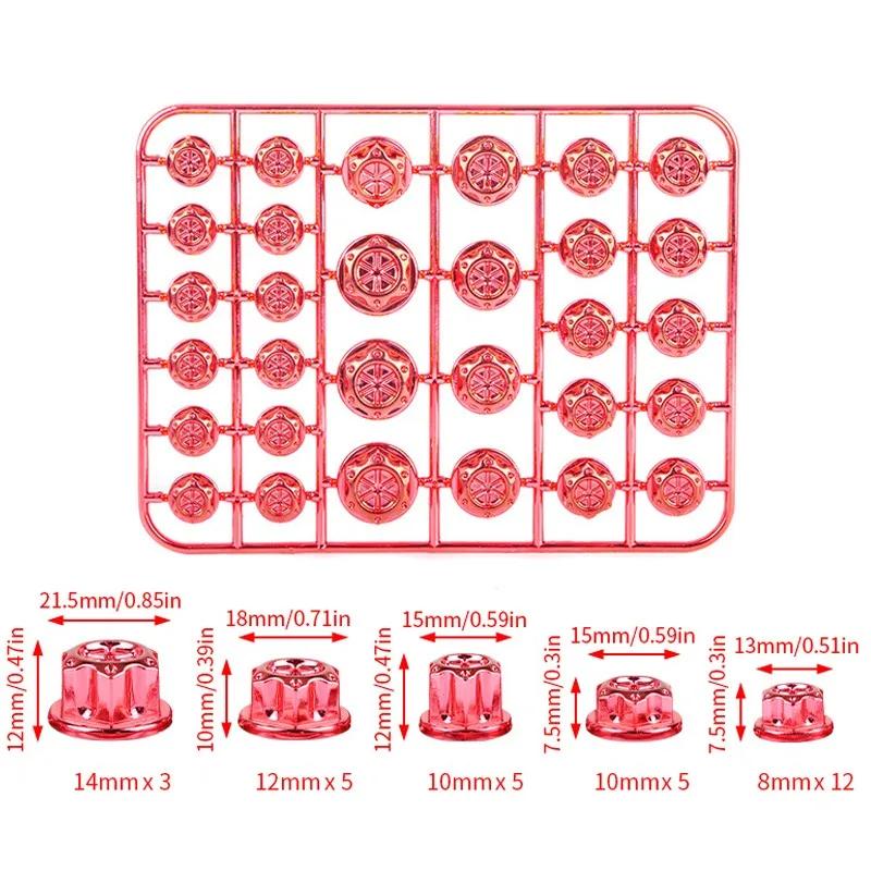 Motorcycle Modification Screw Cap Decoration for Motor Scooters Electric Car Colored Nut Cover Accessories 30pcs/set