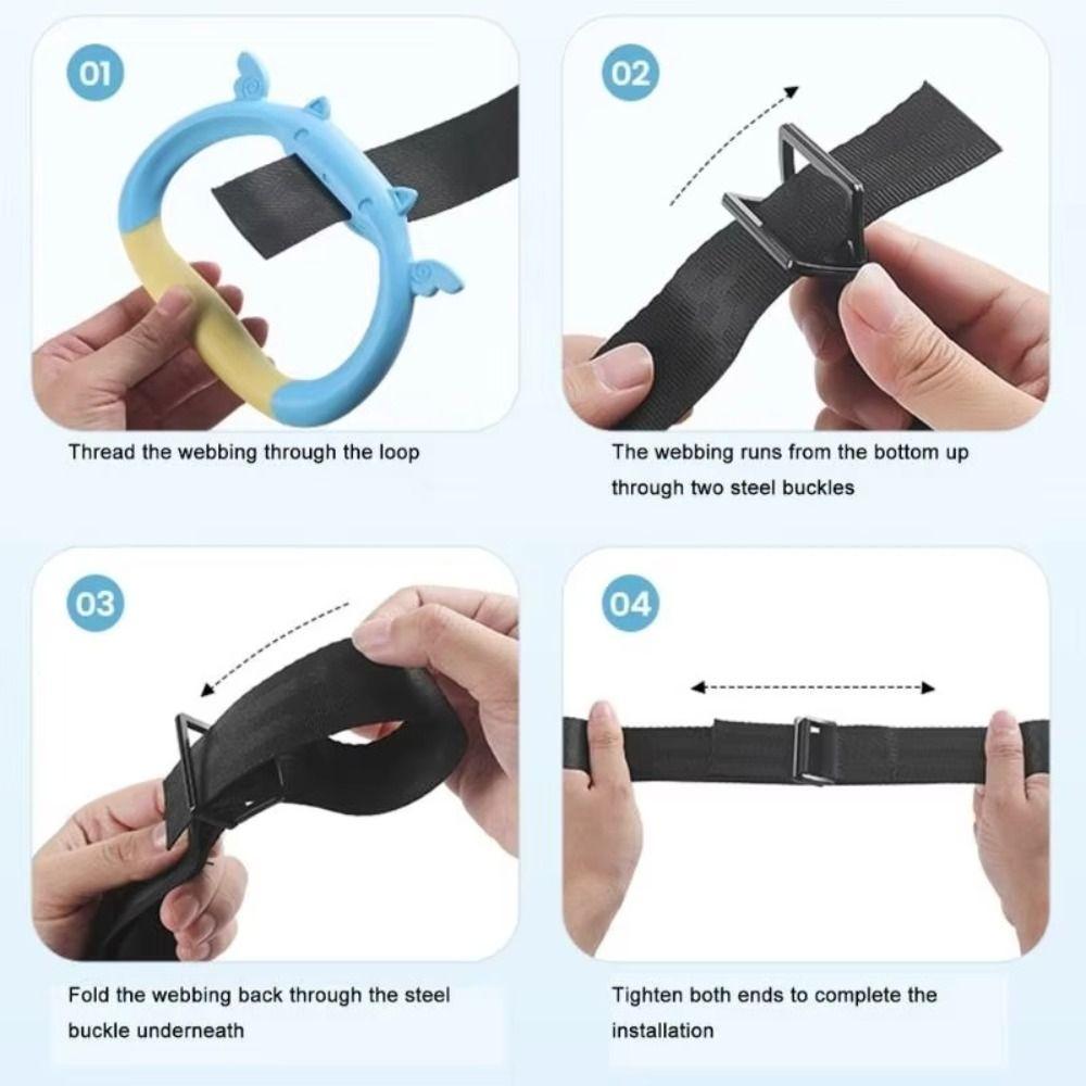 Arm Strength Children Gymnastic Rings Non-Slip Strength Training Ring  Kids Toy