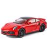 pdbn6 1/24 Porsche 911 Turbo S Diecast Alloy Metal Toy Car Miniature Model Pull Back Sound & Light Doors Openable Collection Gift Boy