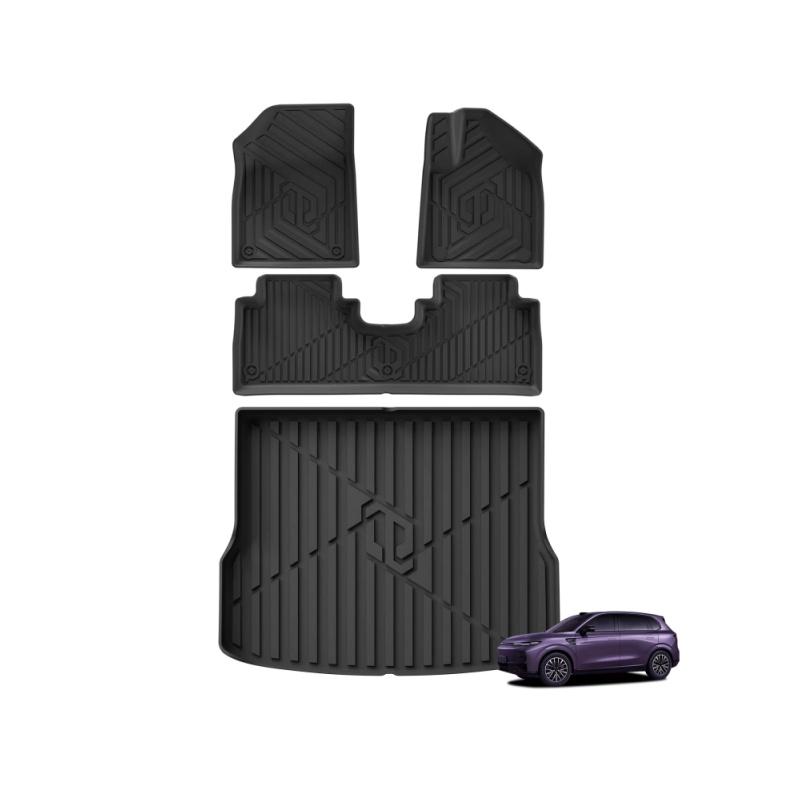 Smabee for Leapmotor B10 2025 2026 Car Floor Mats Cargo Liner Trunk Pad TPE 3D Foot Mat Waterproof All Weather Accessories
