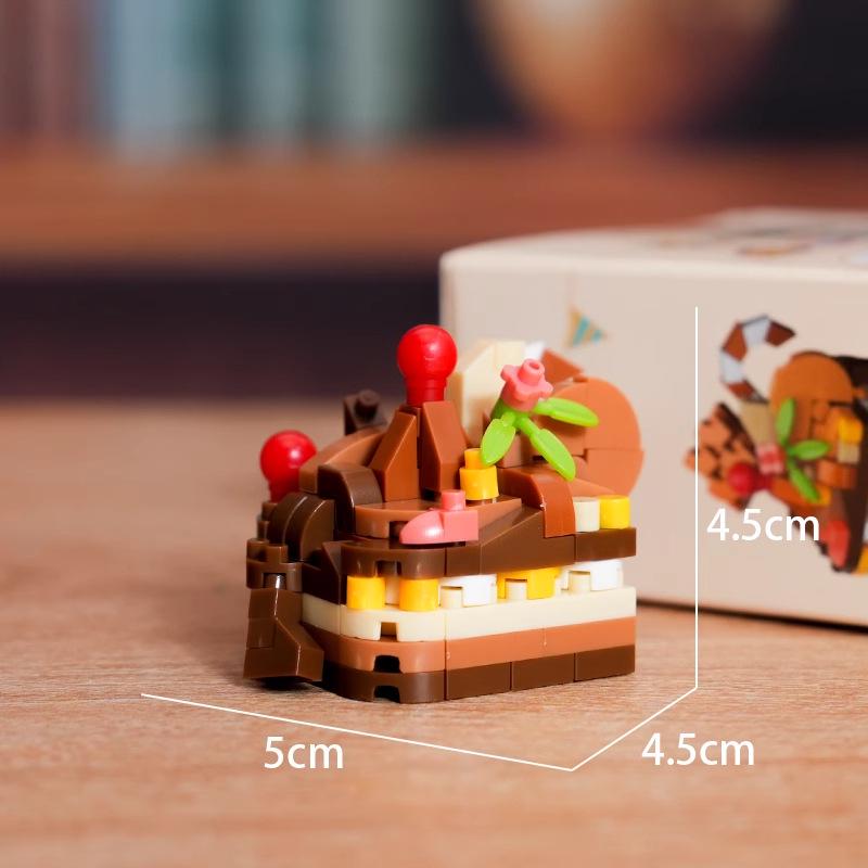 Совместимый с Lego набор для сборки торта на день рождения: Игрушка Рулет для детей - Идеальный подарок на 1 июня