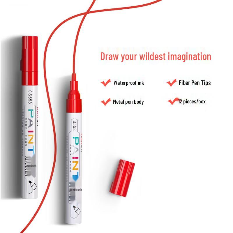 Deli S558 2.0mm Paint Marker Pen