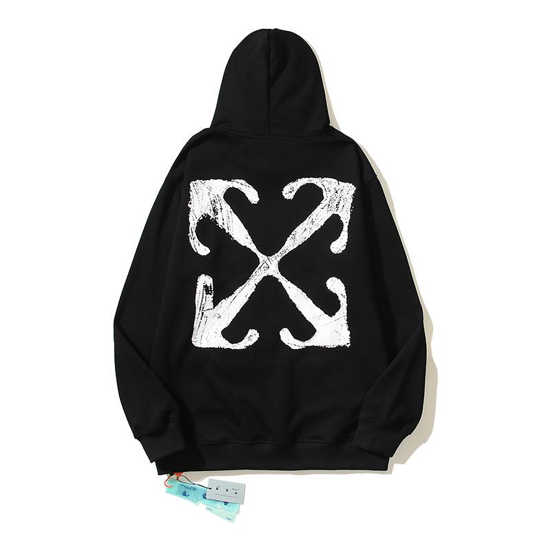 Унисекс худи Off-White с вышивкой букв для осени/зимы