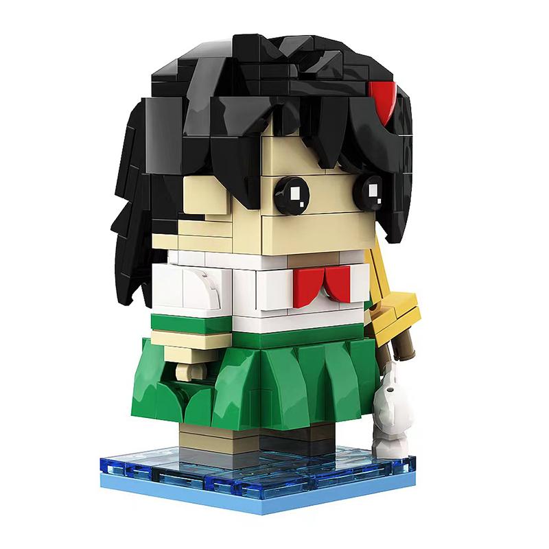 MOC японский аниме фильм Suzumeds Sōta Munakata стул строительные блоки кот кирпичи фигурки модель для детей