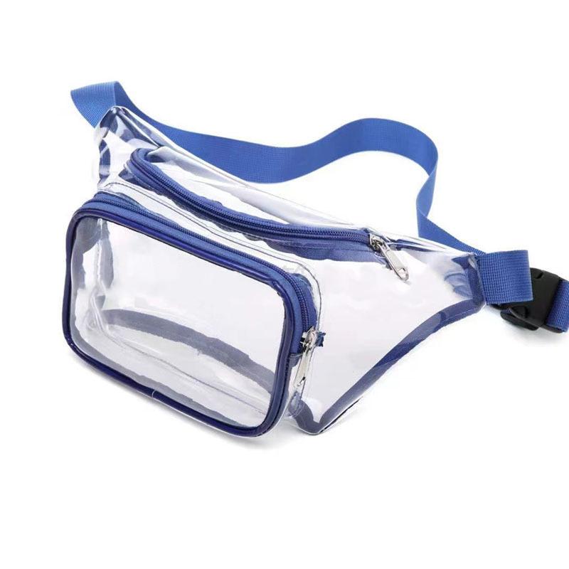 Fashion Clear Pvc Crossbody Bag Stadium Approved Waist Pack For Women Men Festival Sports Casual Style