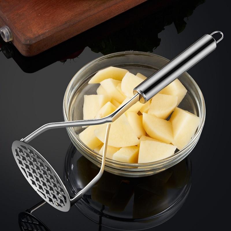 Kitchen Gadget Creative Mud Press Masher Puree Juice Maker Stainless Steel Potatoes Crusher Pusher Fruit Tools