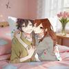 Cartoon HHorimiya Anime Cushion Cover Square Short Plush Pillow Case Living Room Sofa Home Decor Funda X