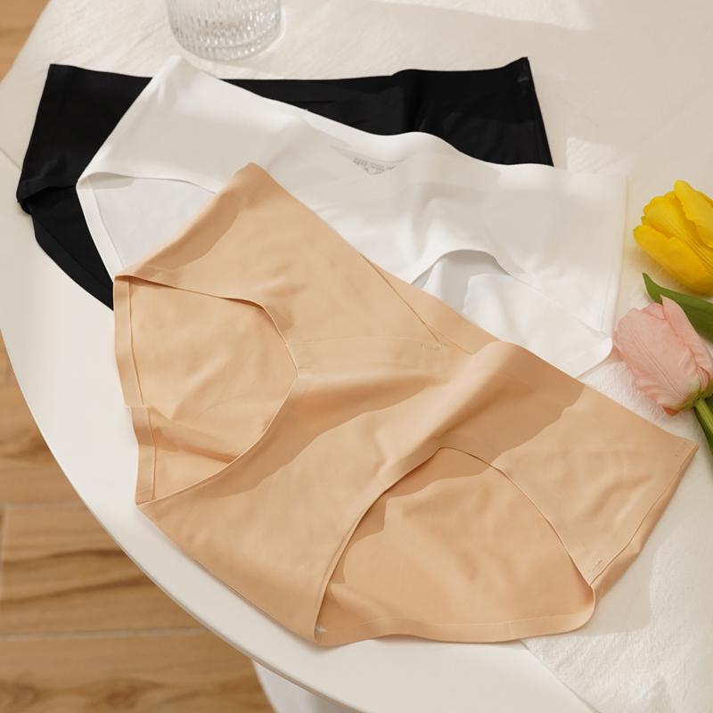 CINOON Женские трусики, нижнее белье для фитнеса, спорта, бесшовное женское белье, однотонные трусы из ледяного шелка, удобные трусы, сексуальные трусики