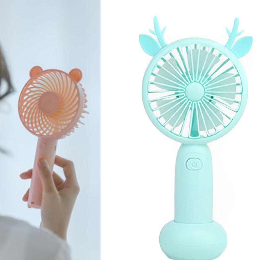 Portable Mini Handheld Small Desk Fan Cooler Cooling USB Rechargeable Fan