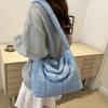 Yogodlns Solid Color Shoulder Messenger Bags Large Capacity Lightweight Quilted Totes Down Cotton Padded Puffy Handbags for Women