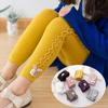 Girls' Medium-Thick Elastic Autumn Ruffle Leggings 2023