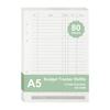 6 Hole Loose Leaf Refills Pages A5 Inserts Pages Timeline Daily Planner  Financial Ledger Budget
