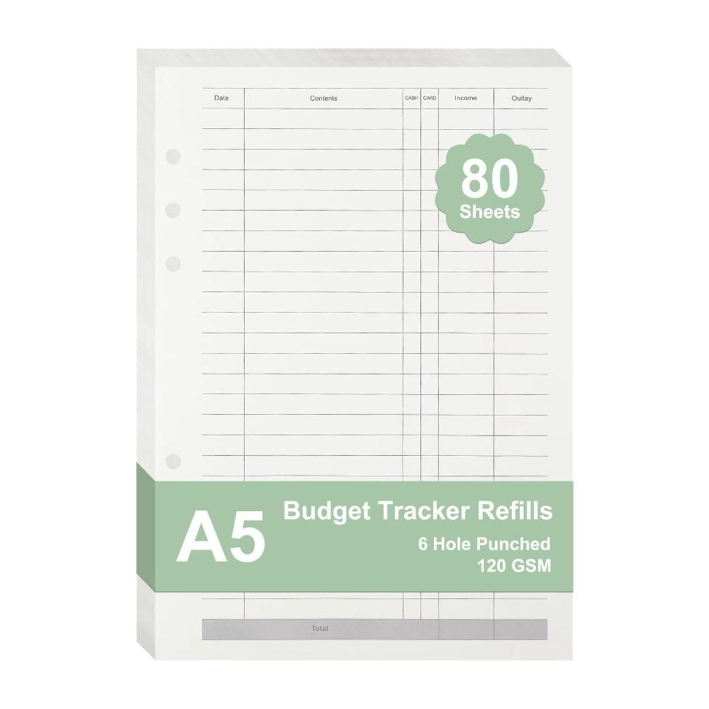 6 Hole Loose Leaf Refills Pages A5 Inserts Pages Timeline Daily Planner Financial Ledger Budget