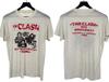 1981 Группа The Clash На гастролях Двусторонняя футболка Полный размер S-5XL