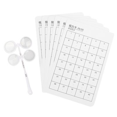 Оптический флиппер регулируемый оптометрия пластиковый флип 6 шт с визуальной картой оптический инструмент +/-200