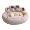 Dogs Fuzzy Nest Bed Cute Bear Paw Design Cat Sofa Bed Soft Fluffy Cushion Plush Cozy Pet Sleeping Bed for Small Medium Large Dogs And Cats