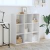 Bookshelf White 102 x 32 x 102 cm Particleboard