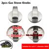 2 шт. 6/8 мм аксессуары для газовой плиты, кнопка сборки, универсальные серебряные ручки для газовой плиты, переключатель управления духовкой
