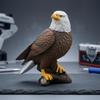 Фигурка Белоголового Орла с Подставкой Реалистичная Шероховатая Резная для Любителей Птиц,
