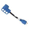 Кабель-переходник для питания RV 30A на 30A 125В 10awg 3 провода для зарядки транспортных средств Синий