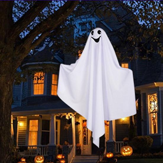 yangyizhi Halloween Hanging Ghost Outdoor Decoration, Cute Flying White for Front Yard, Porch, Patio, Lawn, Garden, Tree, Party Decor