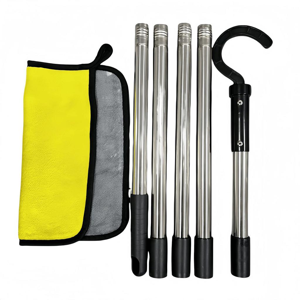 Регулируемый крюк для чистки бассейна, выдвижная металлическая штанга, крюк для извлечения из бассейна, скиммер для бассейна для обслуживания бассейна