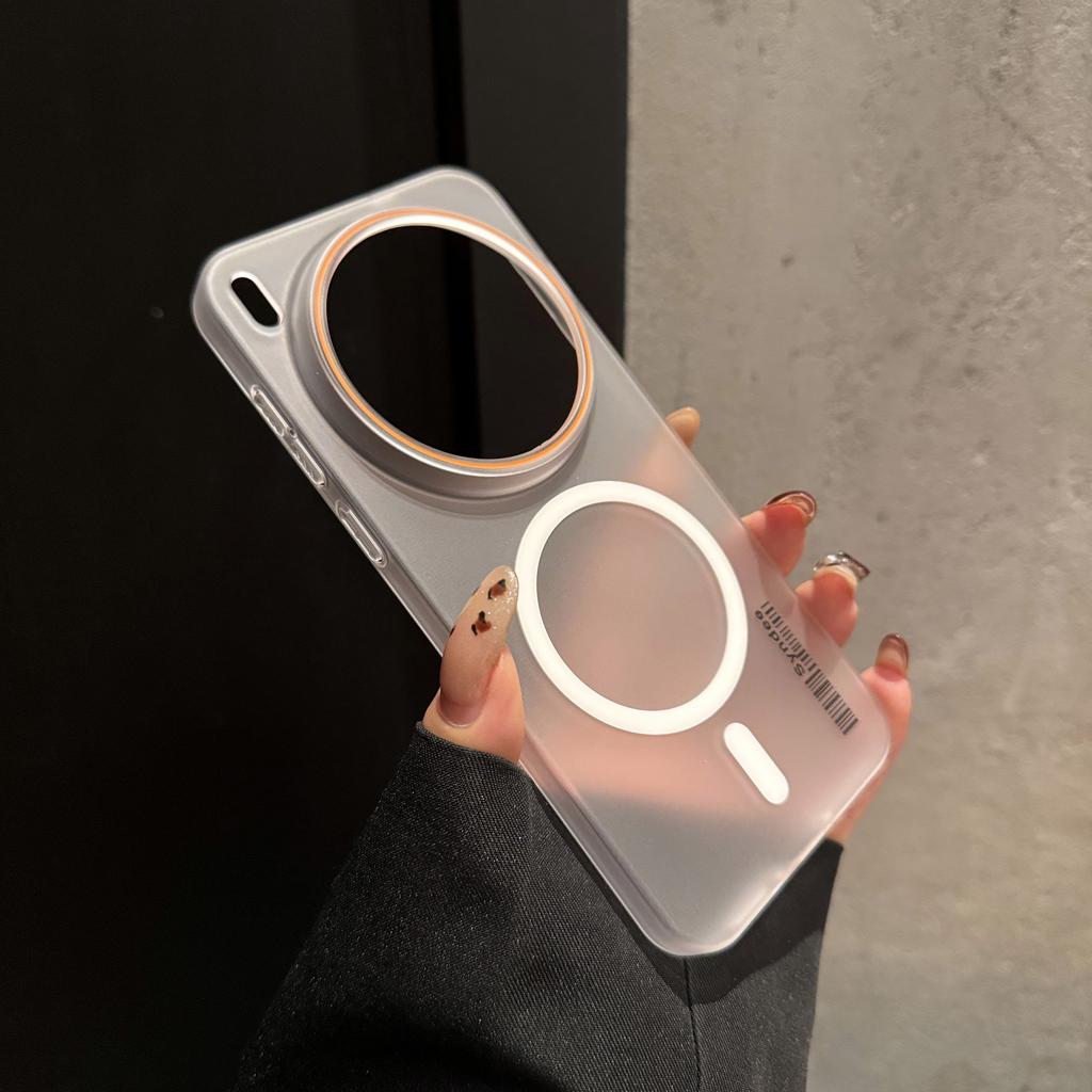 Ультратонкая матовая полоска для штрих-кода для чехла MagSafe для VIVO X300 X200 Ultra X100 X90 X80 S Pro Mini Полупрозрачная магнитная жесткая поликарбонатная крышка