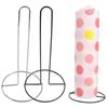 1Pcs Black/Silver Tissue Stand Vertical Napkins Rack Durable Roll Paper Towel Holder