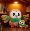 30-50Cm Cute Rowlet  Plush Toys Stuffed Doll Cartoon Pokémon Plushie Anime Bird Pillow Xmas Birthday Gift For Kids