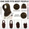 Winter Cycling Ski Hat with Windproof Ear Protection - Thick Warming Mask Scarf All-in-One Outdoor Adventure Dedicated