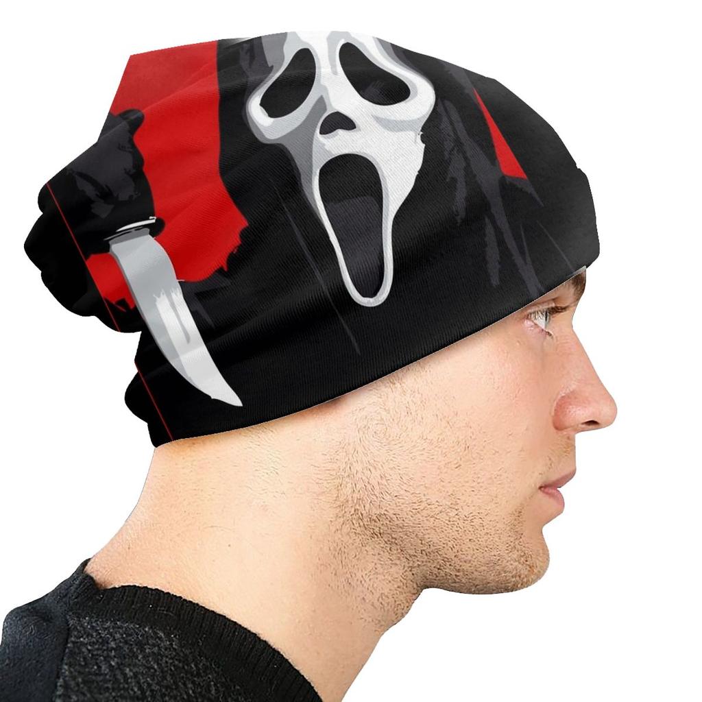Bonnet Scream Sidney Prescott Film Hat Art Horror Ghostface Winter Warm Cap Design Skullies Beanies Caps
