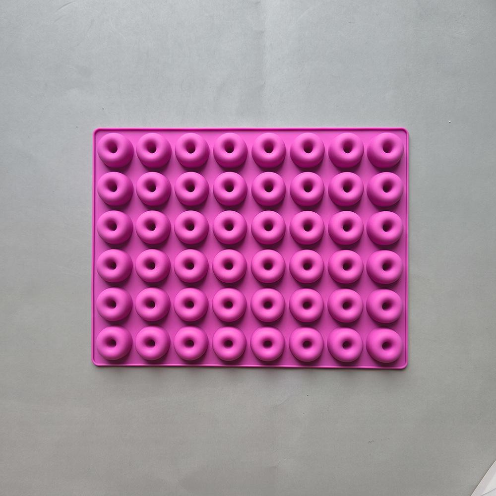 48 Cavity Mini Donut Silicone Mold DIY Handmade Dropper Mold Candy pudding Chocolate Baking Cake Tool