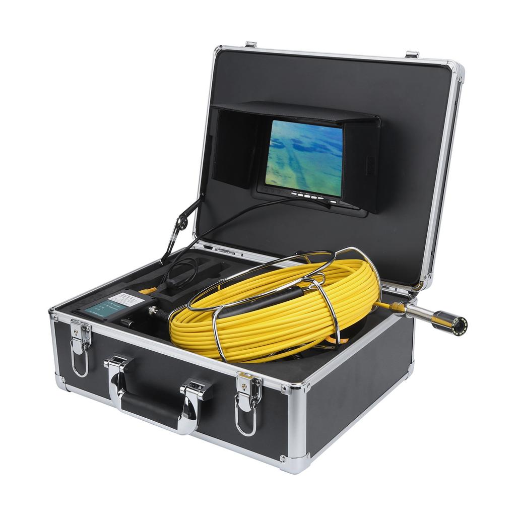 22-миллиметровая камера для осмотра трубопровода, экран 7 дюймов, IP68, 1000 ТВЛ, 12 светодиодов для дренажной системы