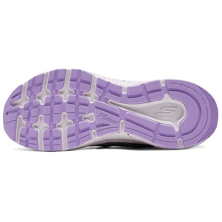 Skechers Серия Go Удобные Низкие Повседневные Беговые Кроссовки Женская Сникерс Серый Фиолетовый 128623-GYLV