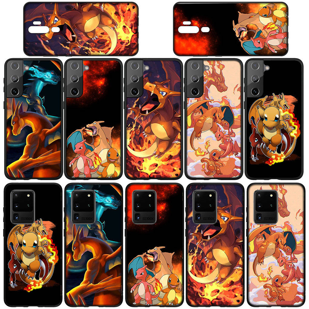 Чехол для iPhone 16 15 Xiaomi Redmi Note 14 13 12 11 Pro Max X 8 9 16e Samsung Galaxy S25 S24 S23 Moto A4 OPPO Huawei чехол для телефона с мультяшным принтом Charmander