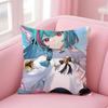 Animated NNeverness To Everness Cute ICONS Cushion Cover Pillow Case Soft Friendly Fabric  Concealed Zipper
