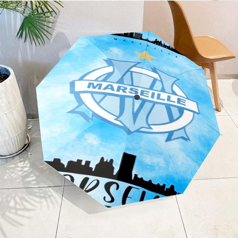 Mar-seille With Pride Emblem Printed Automatic Umbrella, 8-Frame for Travel, camping, Casual Umbrella, Essential Gift for for family and friends